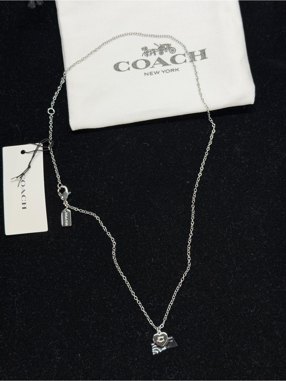 Coach Heart Pendant Necklace